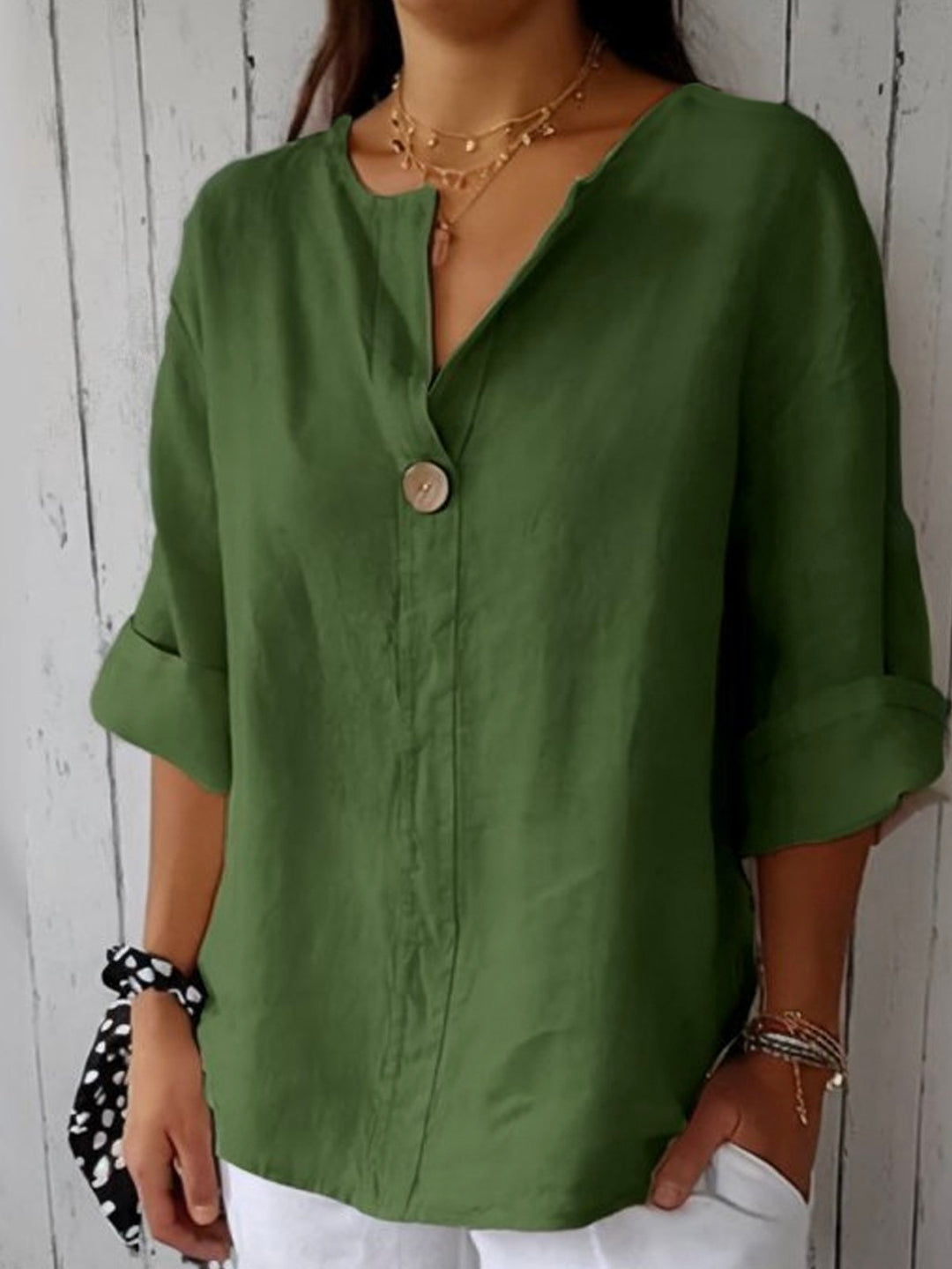 Gloria V-neck Blouse