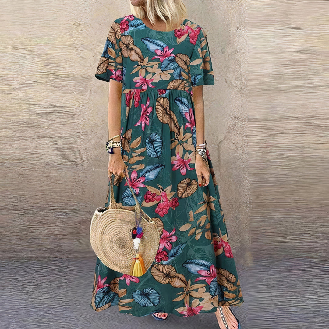 Masie Comfortable Floral Dress