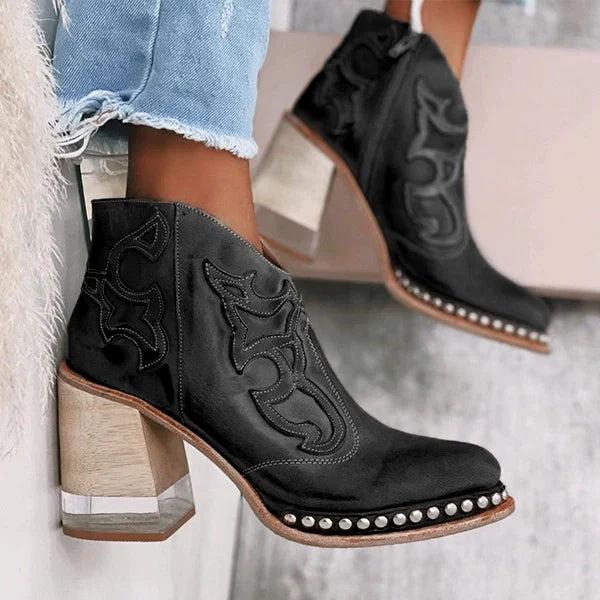 Stefania Norwich | Embroidered Leather Boots