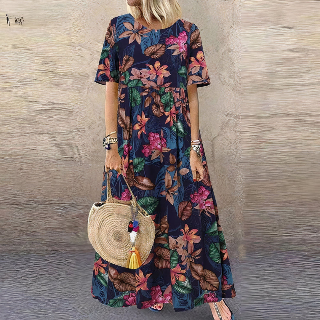 Masie Comfortable Floral Dress