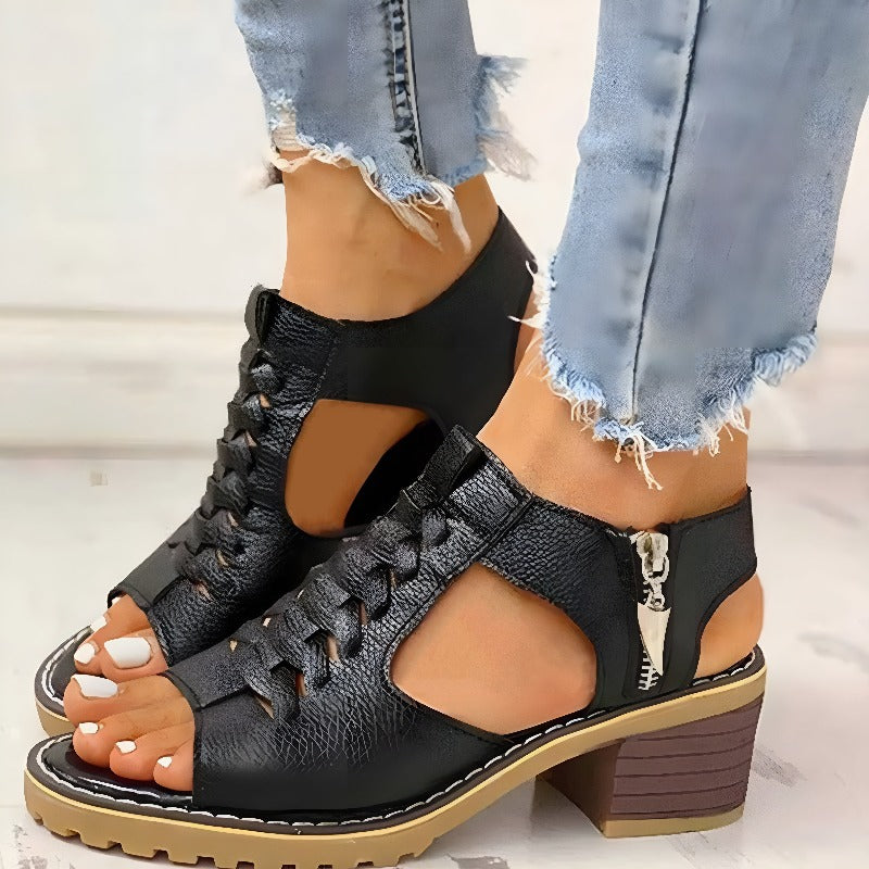 Odelia Leather Sandals