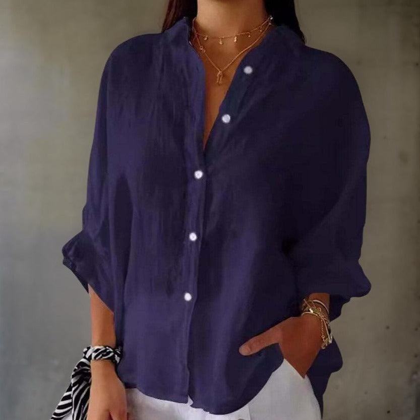 May Elegant Polo Blouse